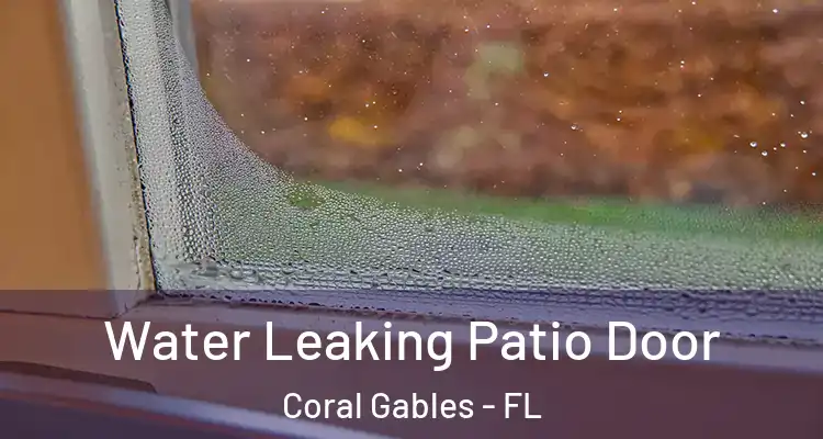  Water Leaking Patio Door Coral Gables - FL